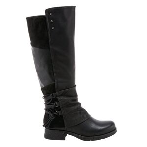 MAXIE BY PATRIZIA - BLACK PULL ON TALL BOOT